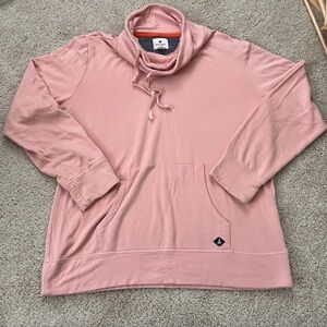 Sperry Salmon Pink Hoodie Sweatshirt XL Coastal Preppy Casual
